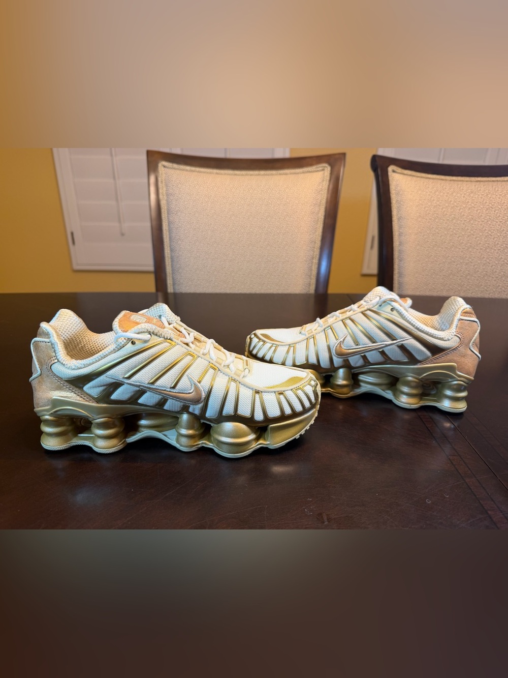 New Nike Shox TL Gold Sneakers Shoes Size US 7 - Picture 11 of 13